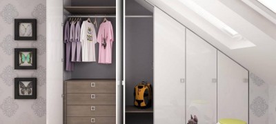 Kleiderschrank auf dem Dachboden - DIY machen