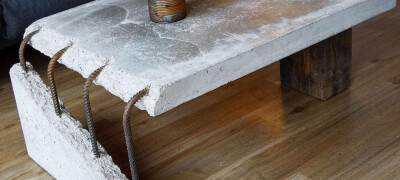 Meubles décoratifs en béton