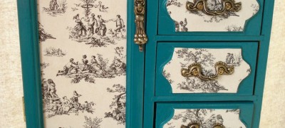 Merkmale der Do-it-yourself-Schrank-Decoupage