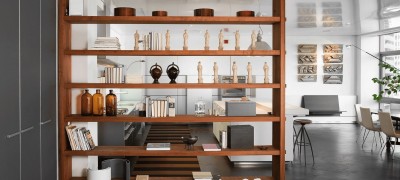 Einen Schrank statt einer Trennwand verwenden