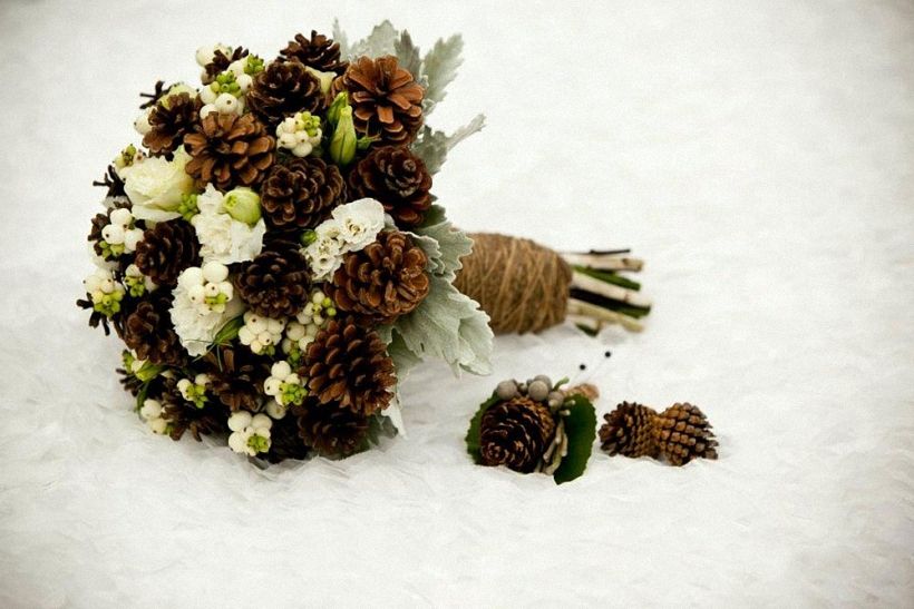un bouquet de cônes idées photo