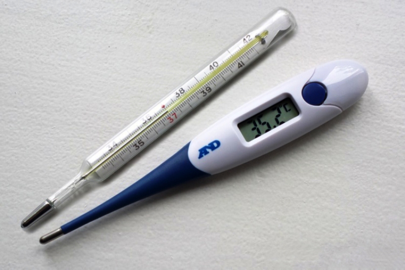 thermomètres électroniques et à mercure