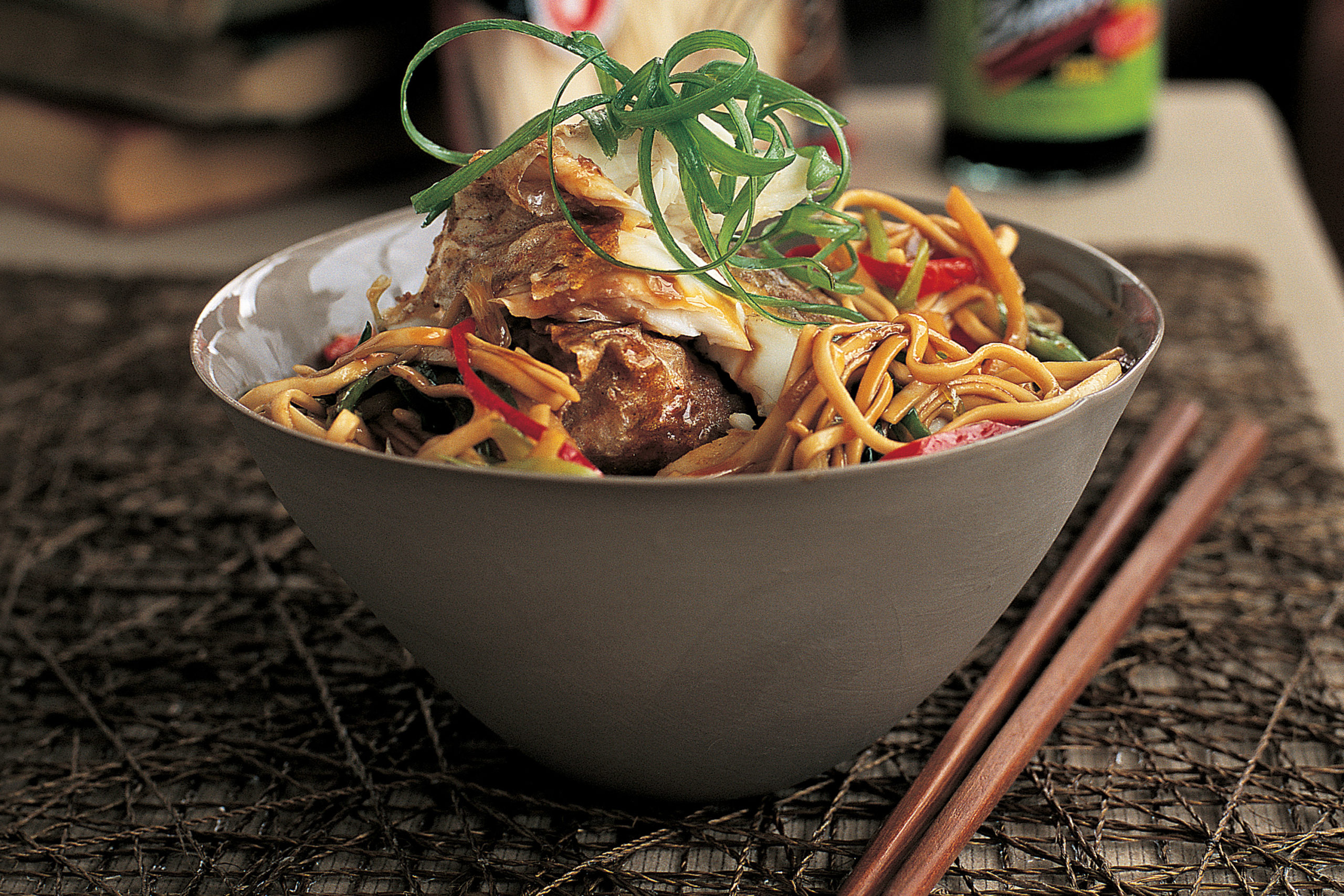 comment servir un wok