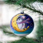 Weihnachtskugel mit Maus