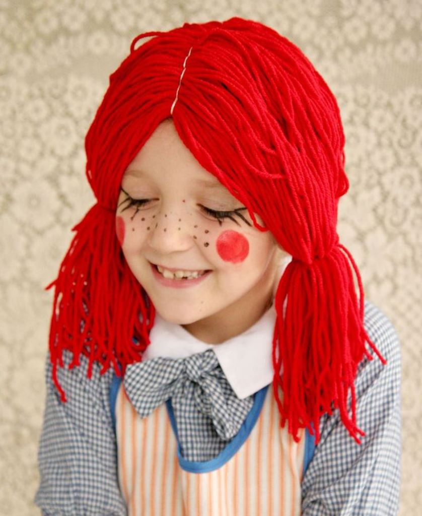 peruca de boneca para menina