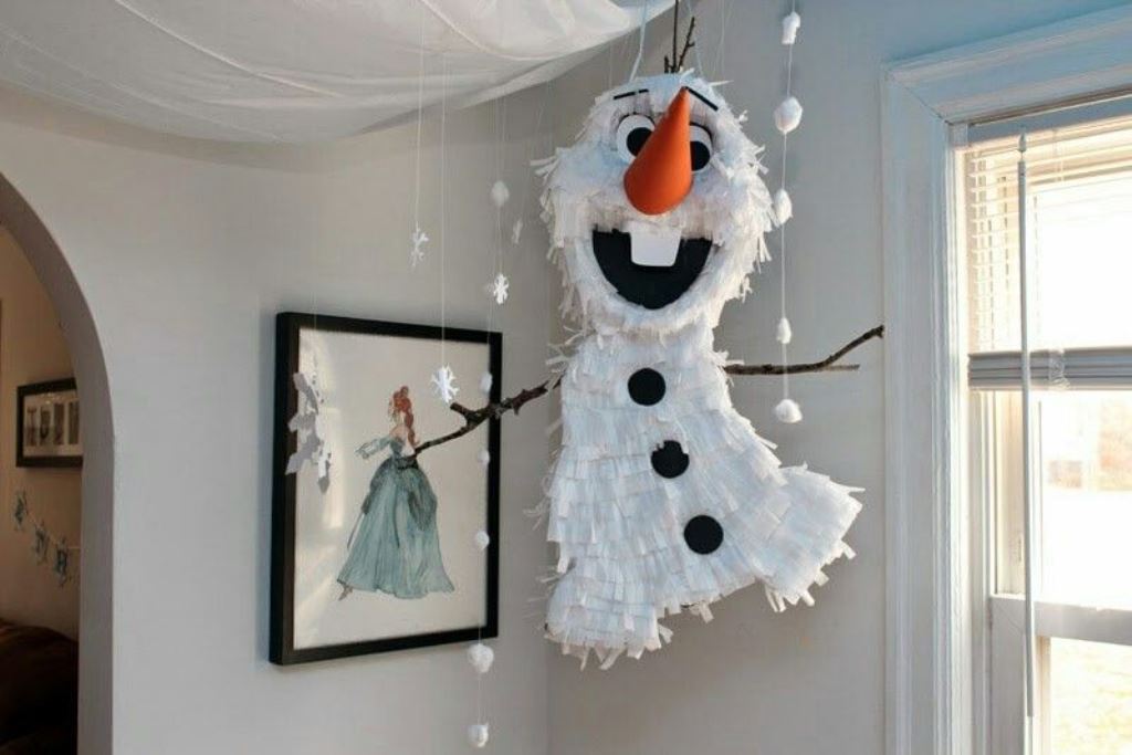 bonhomme de neige pinata