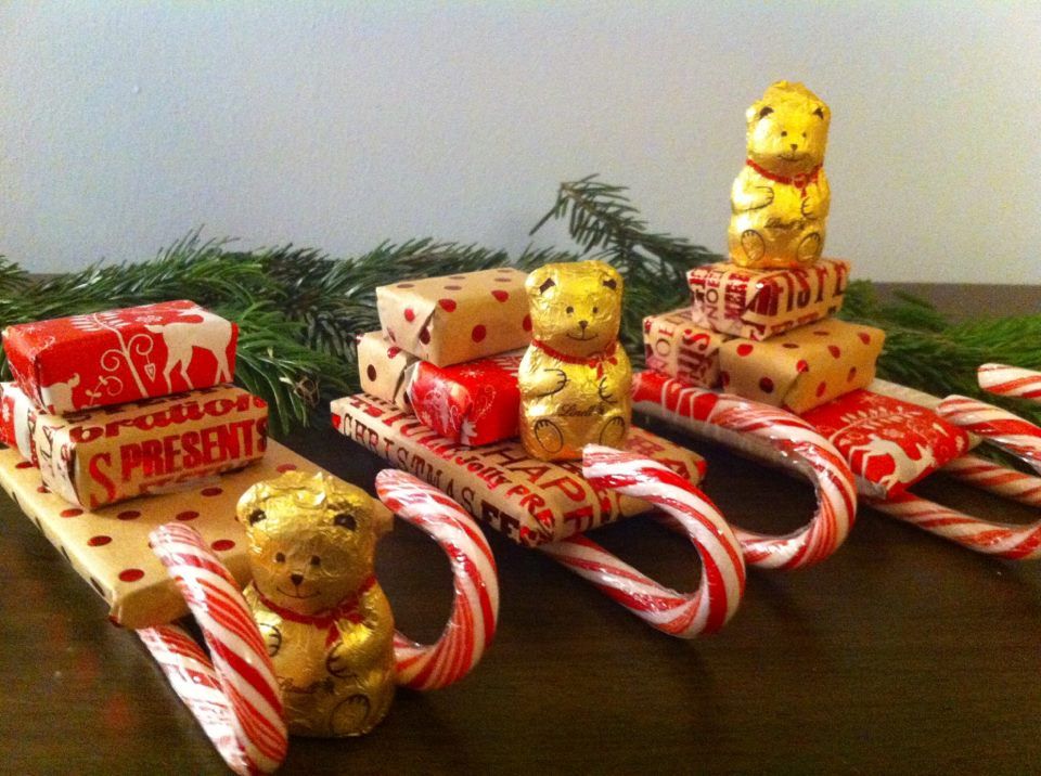 Weihnachtssüßer Schlitten