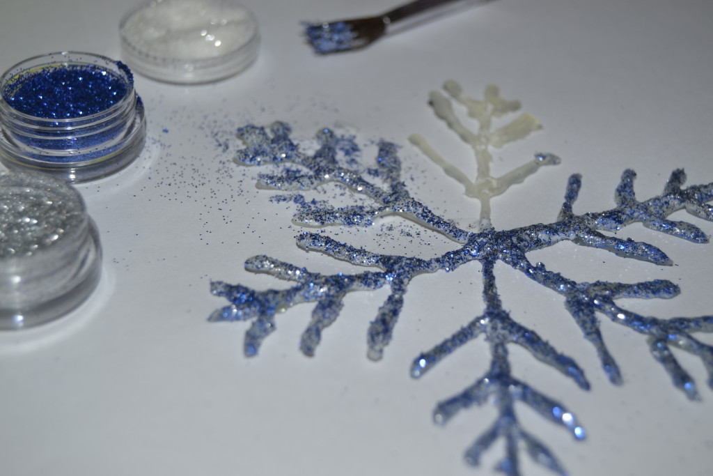 DIY floco de neve de cola