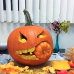idées de photo de citrouille d'halloween