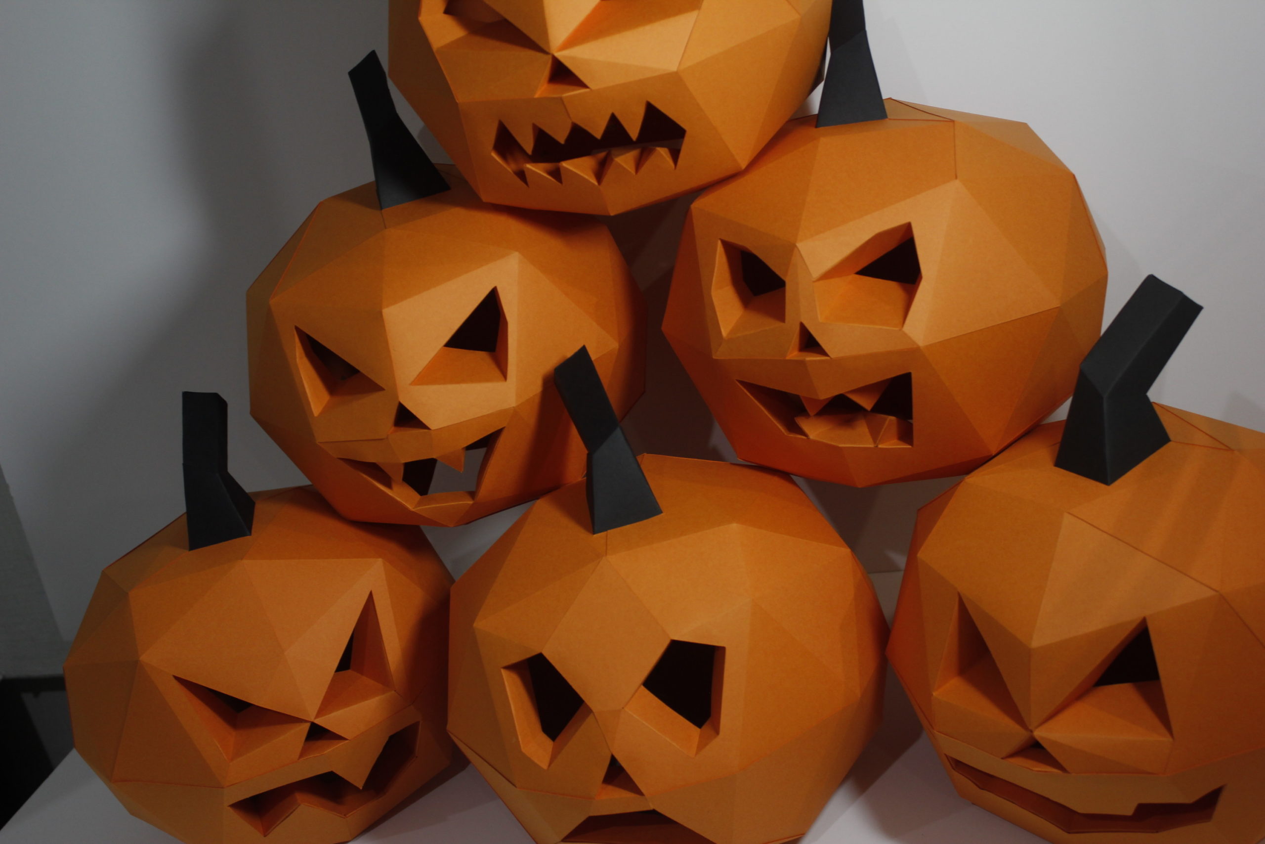 citrouille en papier d'halloween