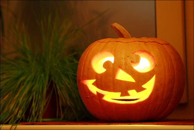 citrouille d'halloween drôle