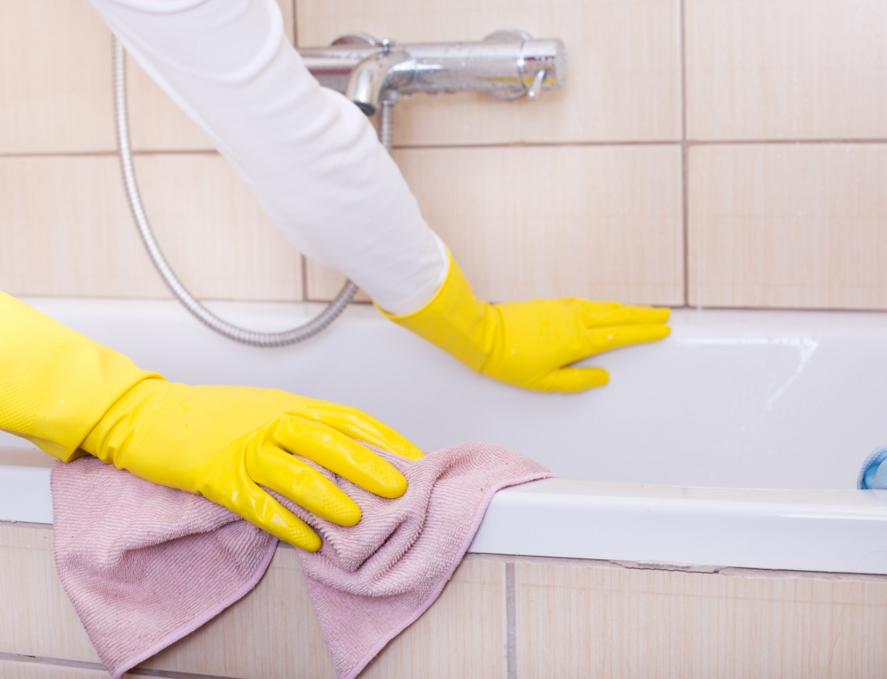 nettoyage de salle de bain
