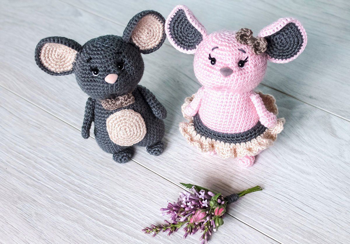 gestrickte Mäuse