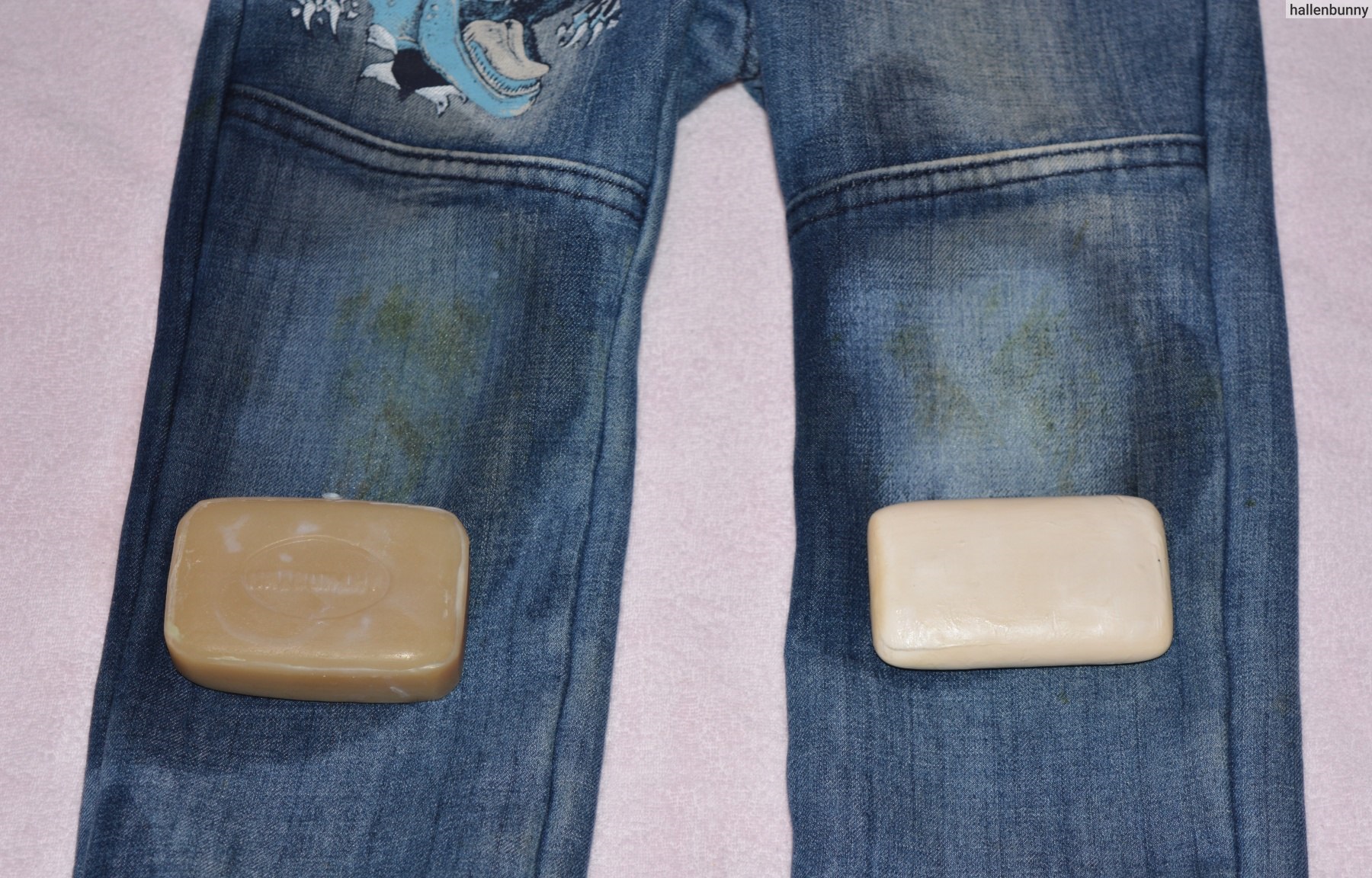 rimuovere le macchie con il sapone da bucato