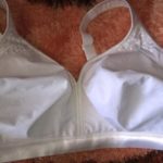 matériel de coton de soutien-gorge blanc