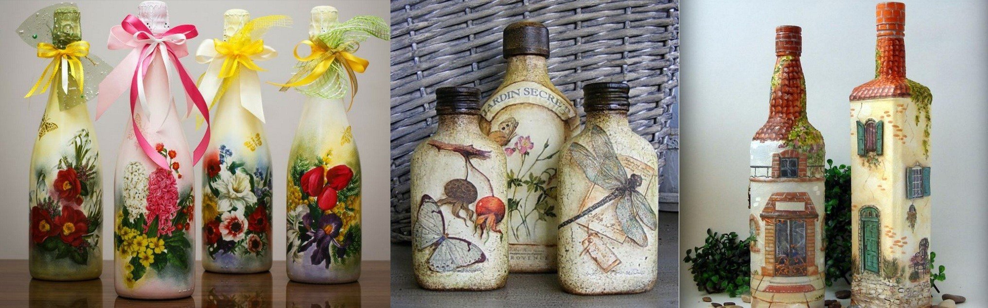 déco bouteille pour le 8 mars
