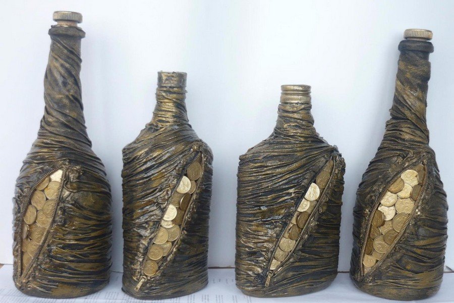 collants décor bouteille