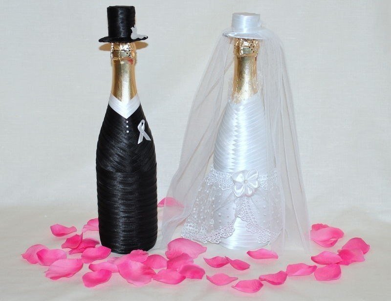 rubans de décoration de bouteille pour mariage
