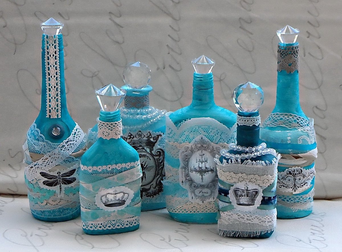 bouteilles de décoration