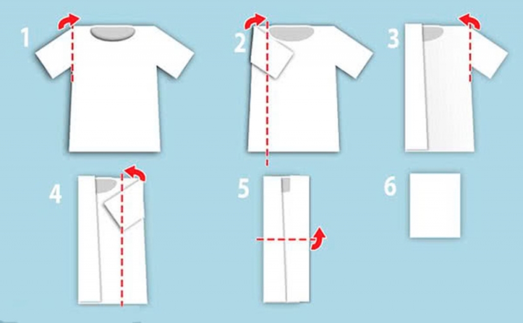 comment plier une chemise à manches courtes