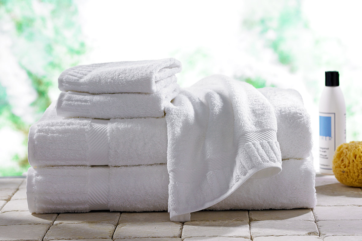 clean white towels