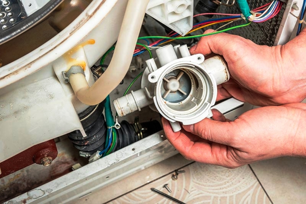 verificar o impulsor na máquina de lavar