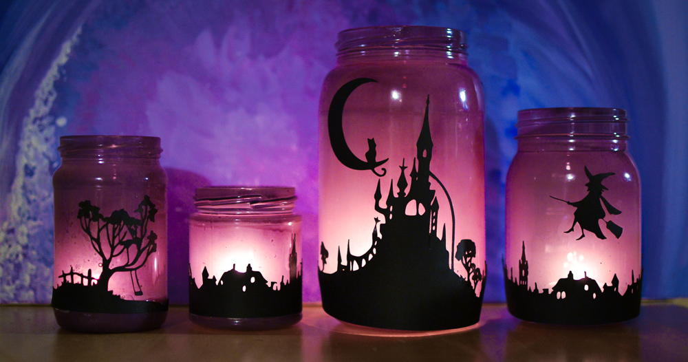 canettes lampes pour halloween