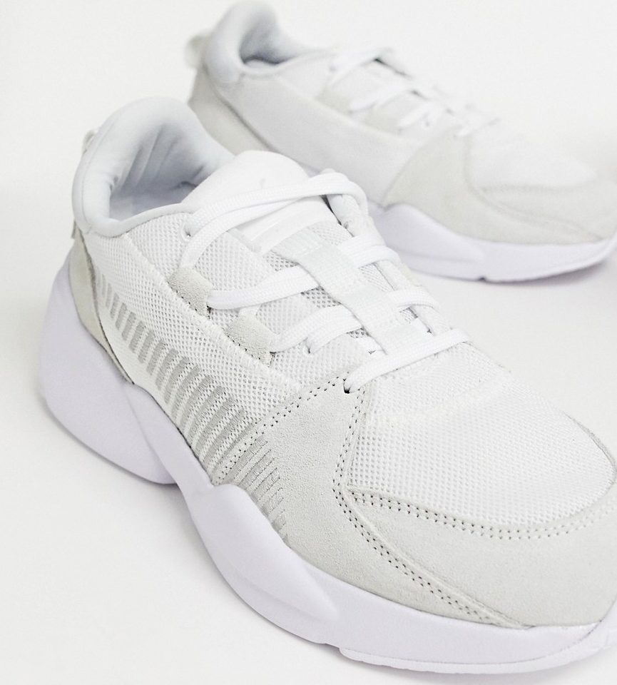 baskets en daim blanc