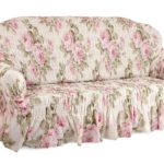 housse de canapé fleurs claires
