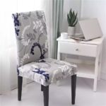 bọc ghế màu xám hoa văn