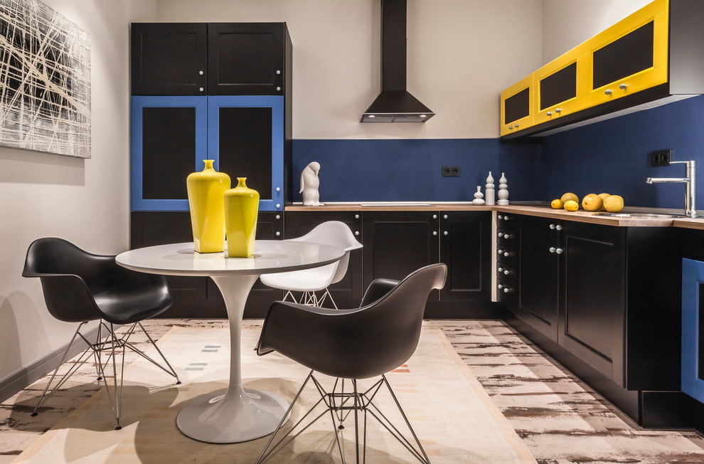 ensemble de cuisine noir