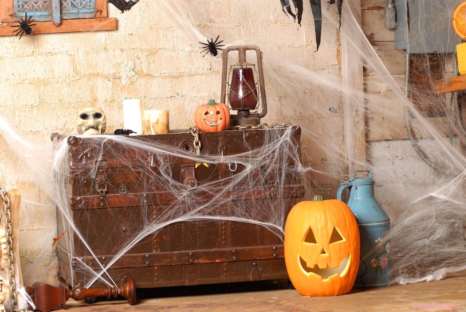 photo de décoration de chambre d'halloween