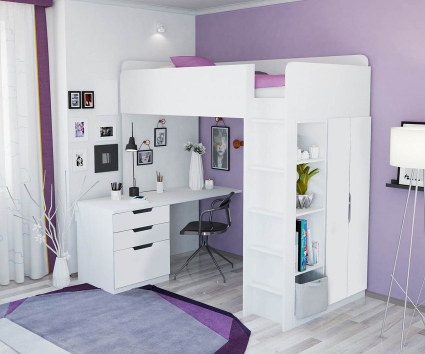 foto de ideas de loft de cama de bebé