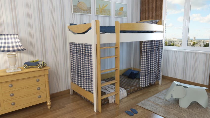ideas de la cama del desván del bebé