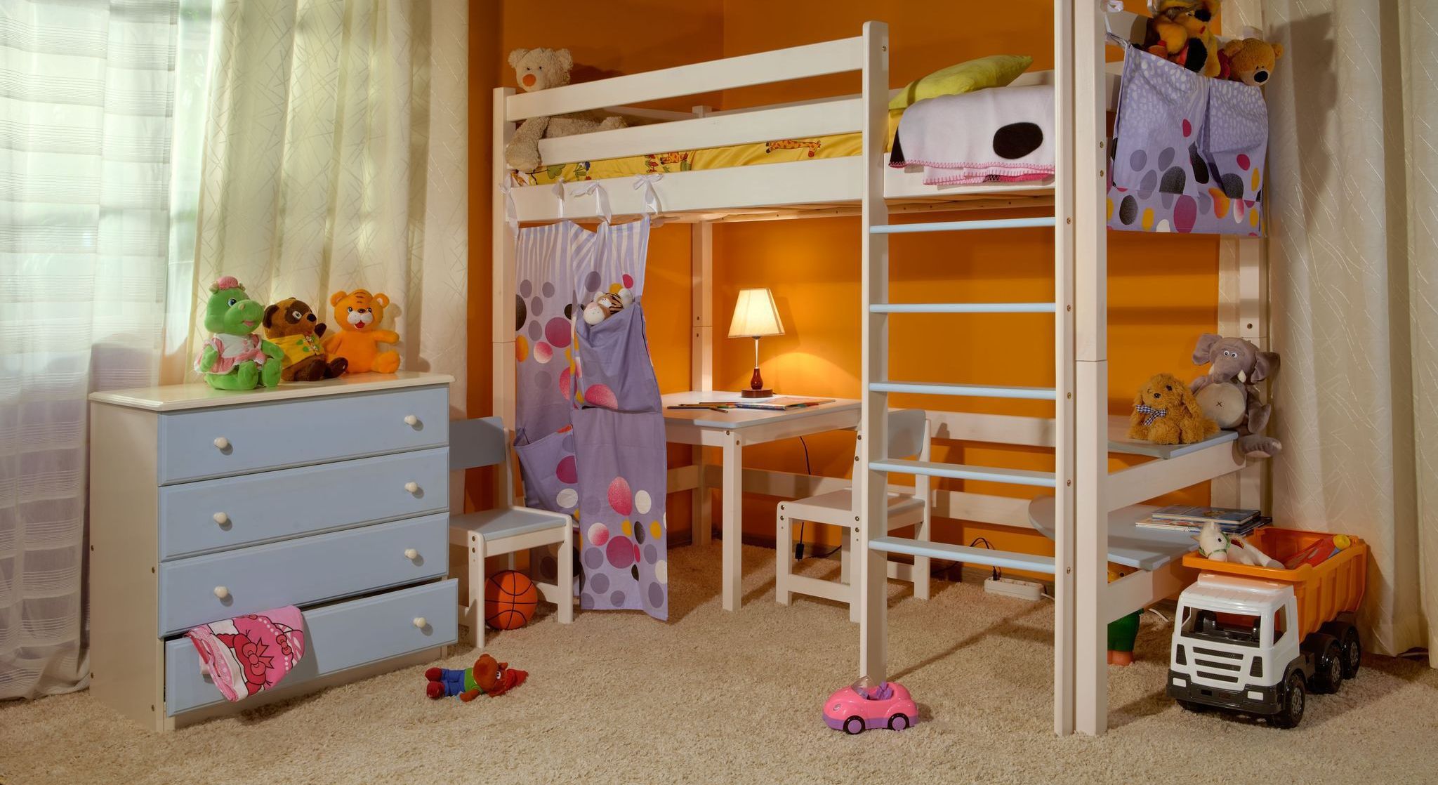 cama de bebé loft mdf