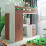 cama de bebé loft alto