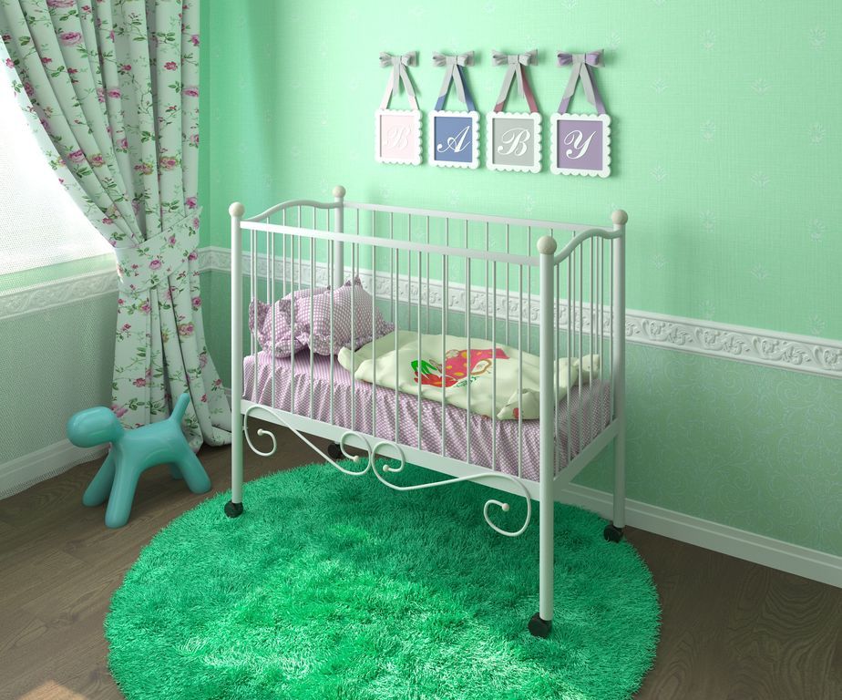 baby bed metal