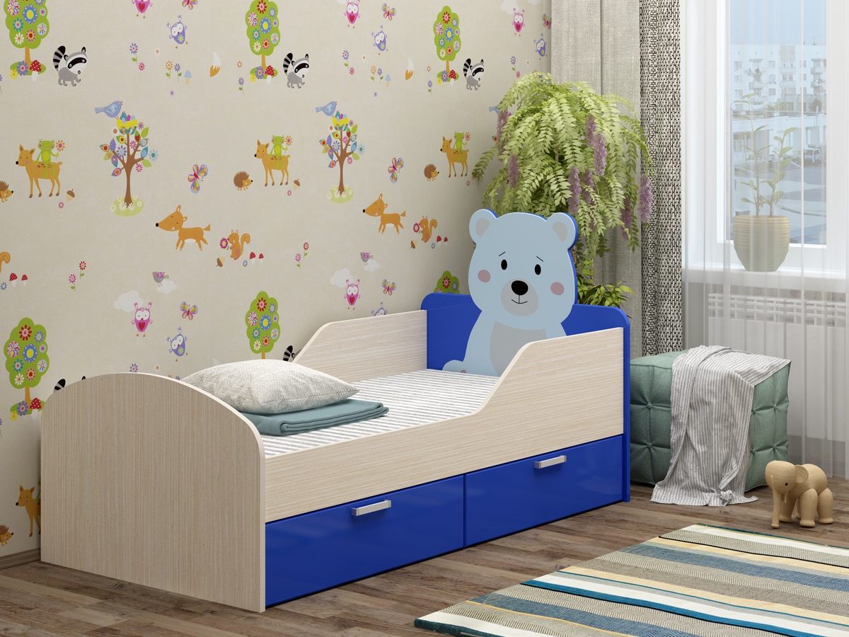 Babybett mit Stoßfänger-Design