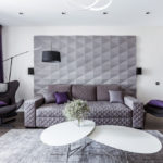 canapés dans les tons gris-brun décoration photo