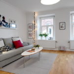 canapés dans les tons gris-brun photos d'intérieur