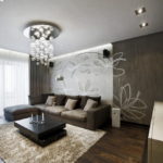 canapés design dans les tons gris marron