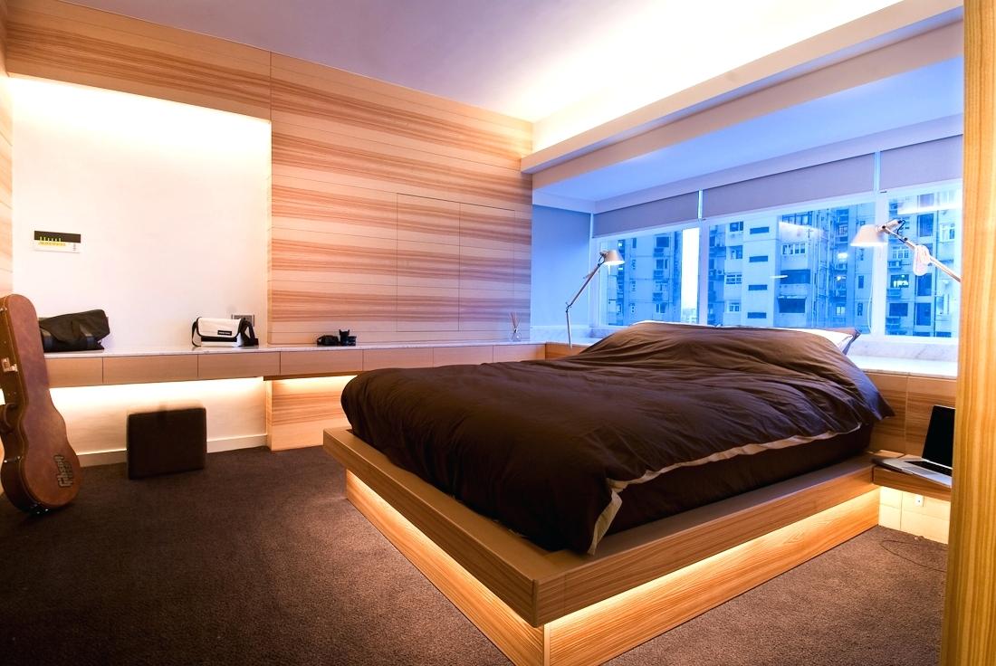 lit double design en bois massif