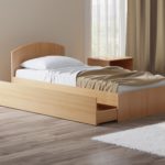 Doppelbett mit Schubladen Fotodekoration