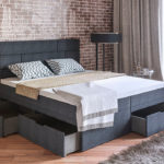 Doppelbett mit Schubladen Ideen Dekoration