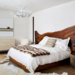 idées de décoration de lits doubles en bois massif