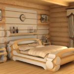 Options d'idées de lits doubles en bois massif