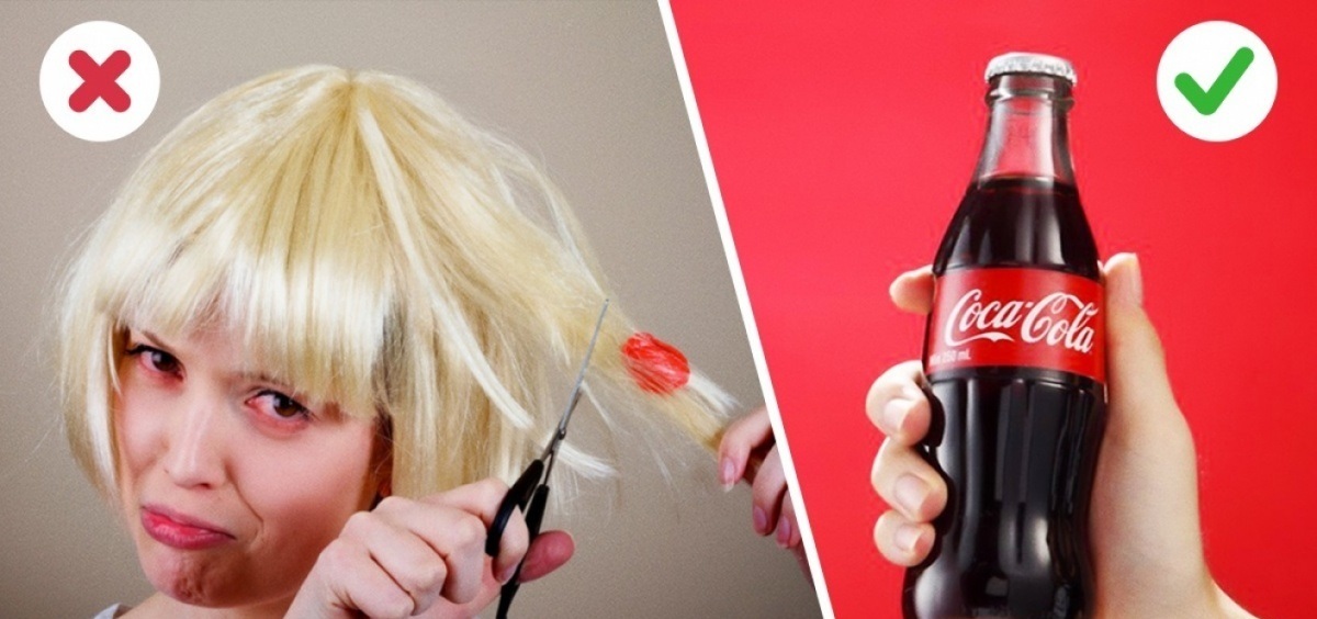 como remover chiclete do cabelo com cola
