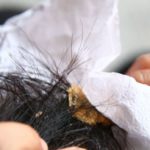 como remover chiclete do cabelo com um guardanapo