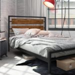 photo de décoration de lit en fer forgé