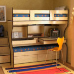 pat mansardat cu design zona de lucru